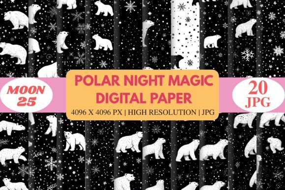 Download Polar Night Magic Digital Paper - Premium Resources