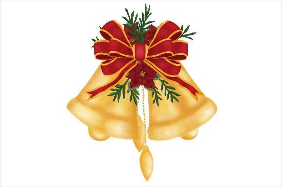 Download Golden Christmas Bells Decoration - Old Collection