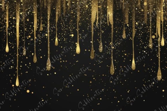 Download Black and Gold Background with Glitter - Old Collection