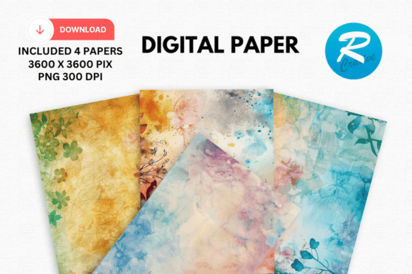 Download Watercolor Bohemian Digital Paper Patter - Bohemian digital paper Collection
