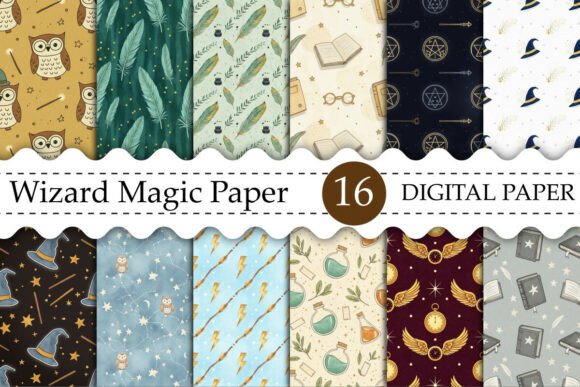 Download Wizard Magic Digital Paper - Premium Resources