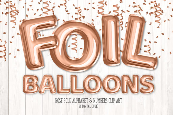 Download Rose Gold Foil Balloon Alphabet - Old Collection