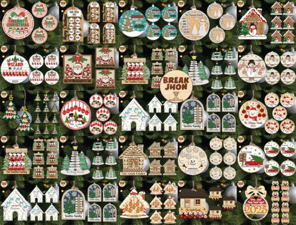 Download Bundle Personalize Christmas Ornament - Christmas ornament Collection