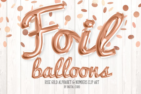 Download Rose Gold Foil Balloon Alphabet - Old Collection