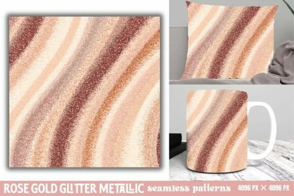 Download Rose Gold Glitter Metallic Pattern - Old Collection
