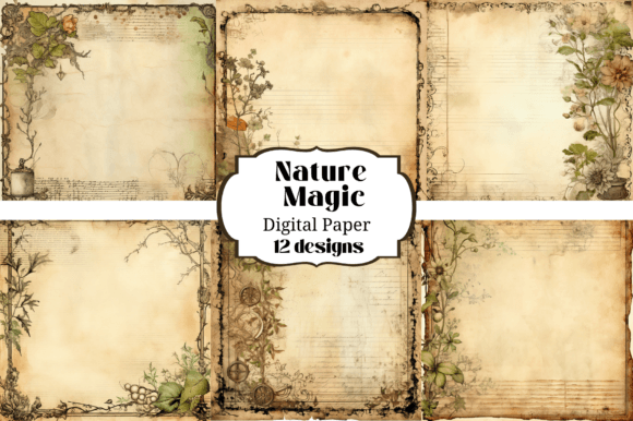 Download Nature Magic Digital Paper Backgrounds - Magic Collection