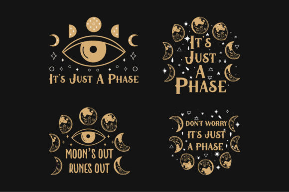 Download Magic Celestial Phase Moon SVG Bundle - Magic Collection