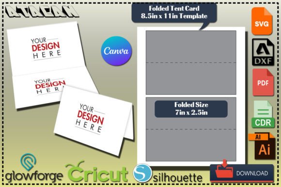 Download Folded Place Card / Foldable Table Cards - Old Collection