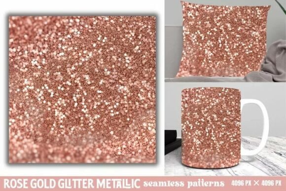 Download Rose Gold Glitter Metallic Pattern - Old Collection
