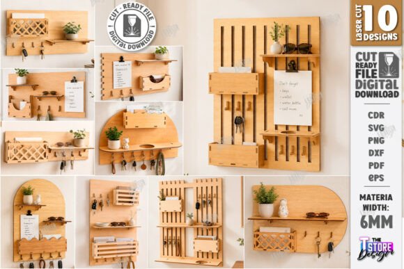 Download Wall Key Holder Laser Cut Bundle | Home - Old Collection