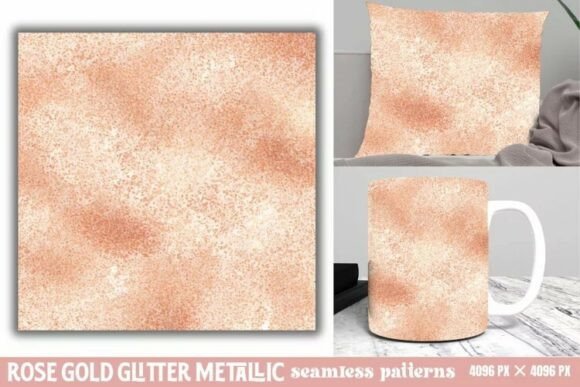 Download Rose Gold Glitter Metallic Pattern - Old Collection