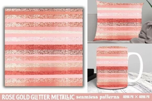 Download Rose Gold Glitter Metallic Pattern - Old Collection