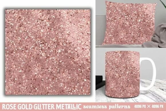 Download Rose Gold Glitter Metallic Pattern - Old Collection