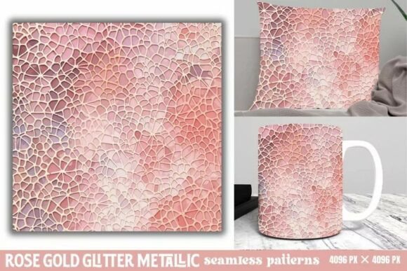 Download Rose Gold Glitter Metallic Pattern - Old Collection