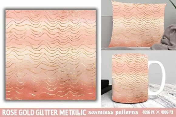 Download Rose Gold Glitter Metallic Pattern - Old Collection